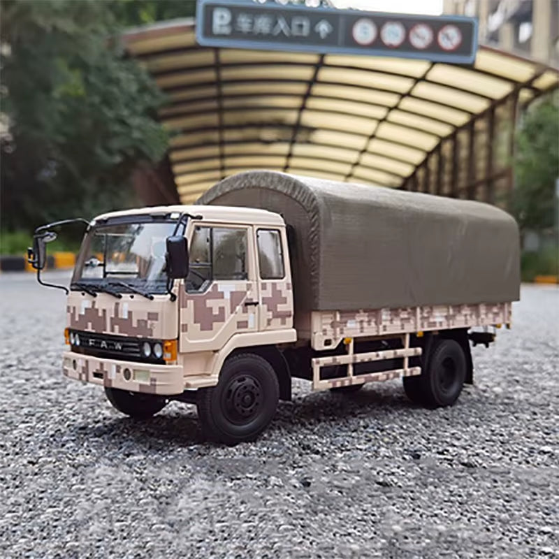 Century Dragon Original Factory Jiefang J3 Army Truck 1:24 Alloy Simulation Car Model Jiefang J3 Truck Model Collection