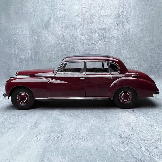 Norev 1/18 for 300 1955 Simulation Alloy Car Model Can Open the Door Wine Red