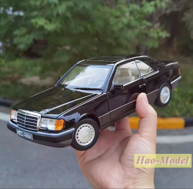 NOREV 1:18 for BENZ 300 CE Coupe W124 1990 Diecast Model Car Ornaments Toys Boys Birthday Gifts Hobby Display Collection Black