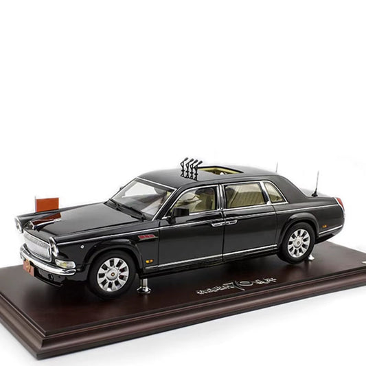1: 24Th Century Dragon Hongqi Car Model Simulation Alloy Car Car Model Hongqi 70Th Anniversary Review Car Model