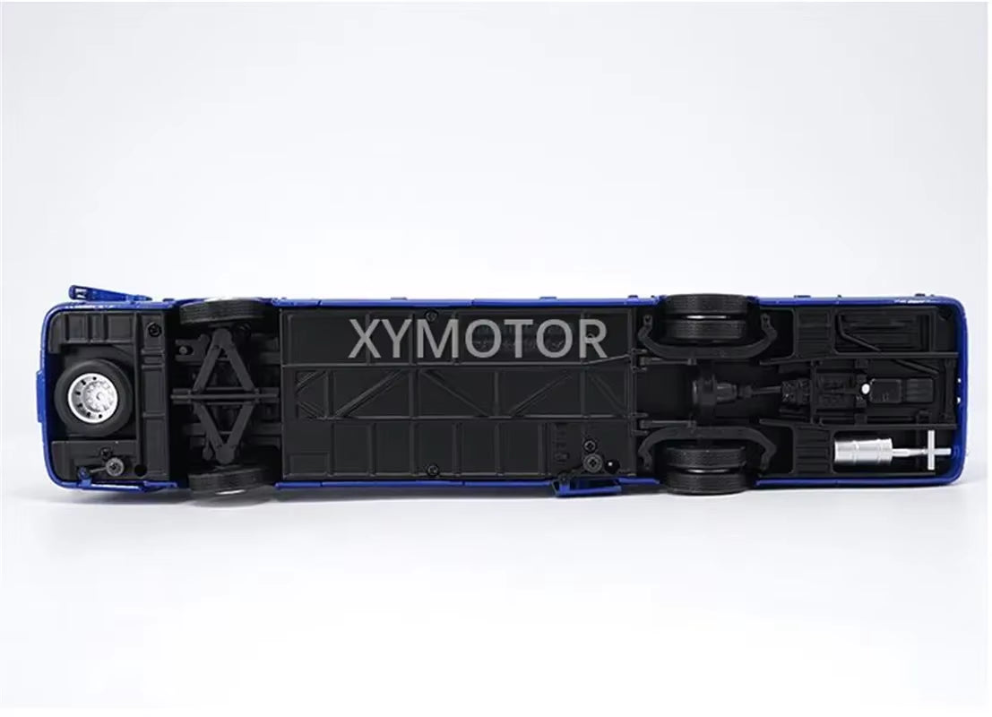 1/42 Gold Dragon Higer KLQ6125 Low-Carbon Metal Diecast Model Car Bus Toys Boys Gifts Collection Display Ornaments Blue