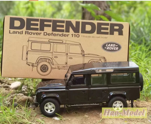 Century Dragon 1:18 for Landrover Defender110 Diecast Metal Car Model Ornaments Birthday Gifts Display Collection Black/Red