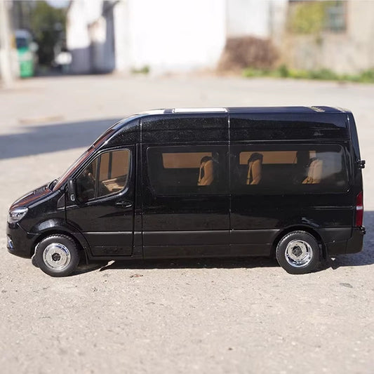 Original for Yutong Tianjun V6 Model 1:24 Business Vehicle Yutong Bus New Energy Commercial Vehicle Model