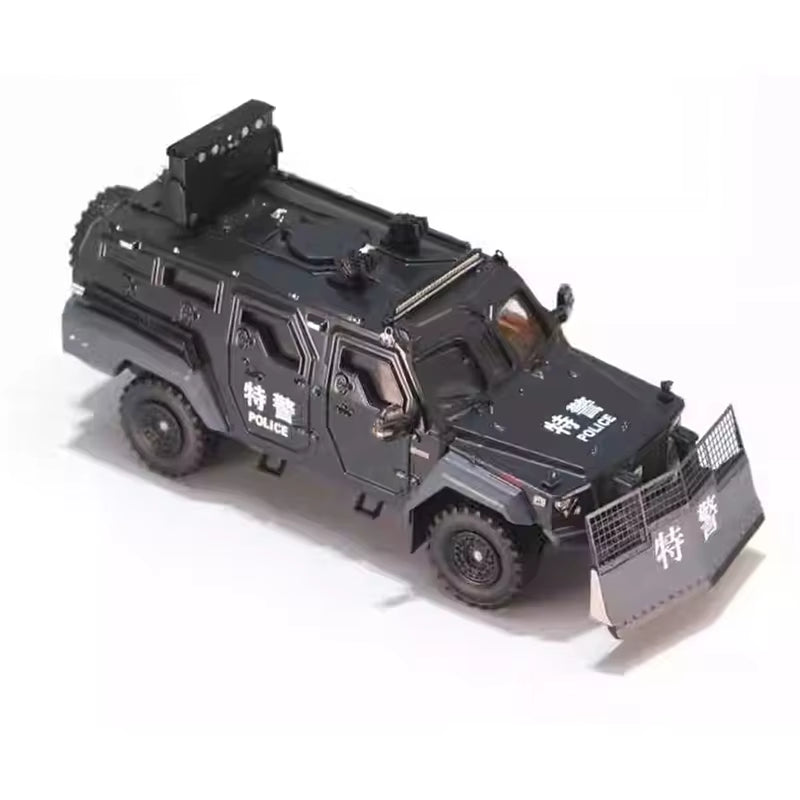 MB 1:64 Jilong Explosion Proof Evacuation Vehicle Clearance Vehicle Special Vehicle Alloy Car Model Ornament