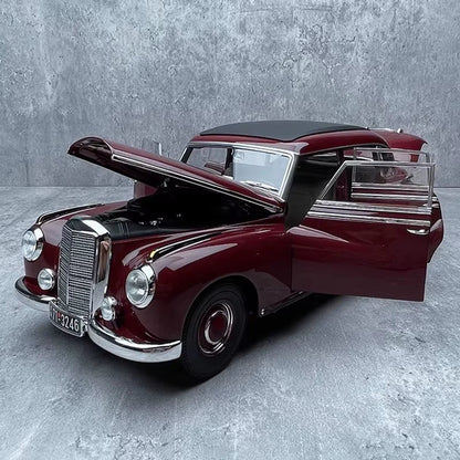 Norev 1/18 for 300 1955 Simulation Alloy Car Model Can Open the Door Wine Red