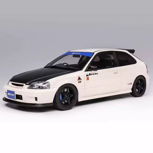MH Civic Type R EK9 Limited Edition Simulation Alloy Metal Car Model 1 18 Collection