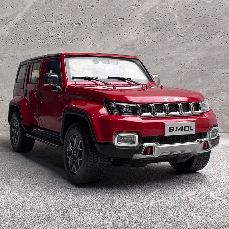 Original Beijing BJ40 Car Model 2024 New SUV Off-Road Vehicle 1:18 Alloy Car Model