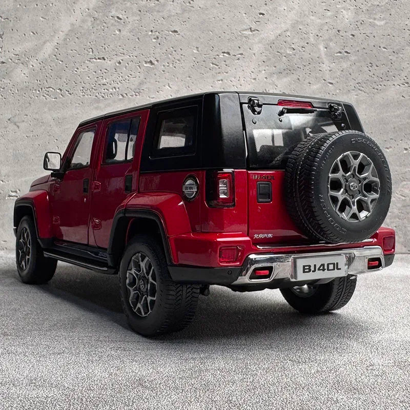 Original Beijing BJ40 Car Model 2024 New SUV Off-Road Vehicle 1:18 Alloy Car Model