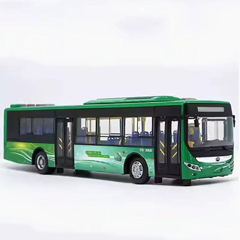 Original 1:42 Yutong Bus Bus Pure Electric E12 Bus Car Model Alloy Car Model