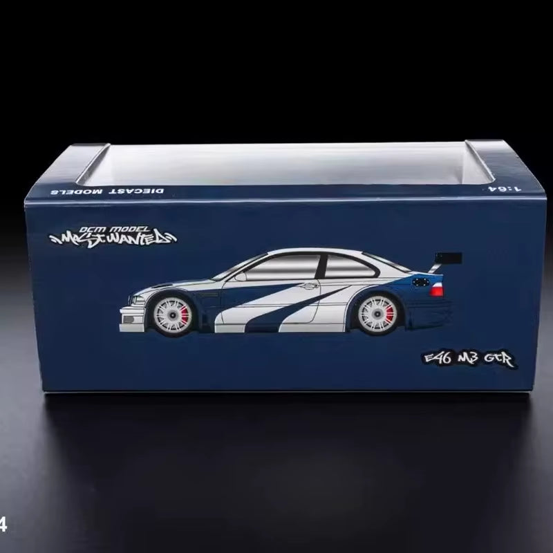DCM 1:64 for M3 E46 GTR Need for Speed Coating Alloy Car Model Collection