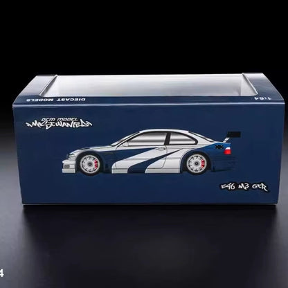 DCM 1:64 for M3 E46 GTR Need for Speed Coating Alloy Car Model Collection