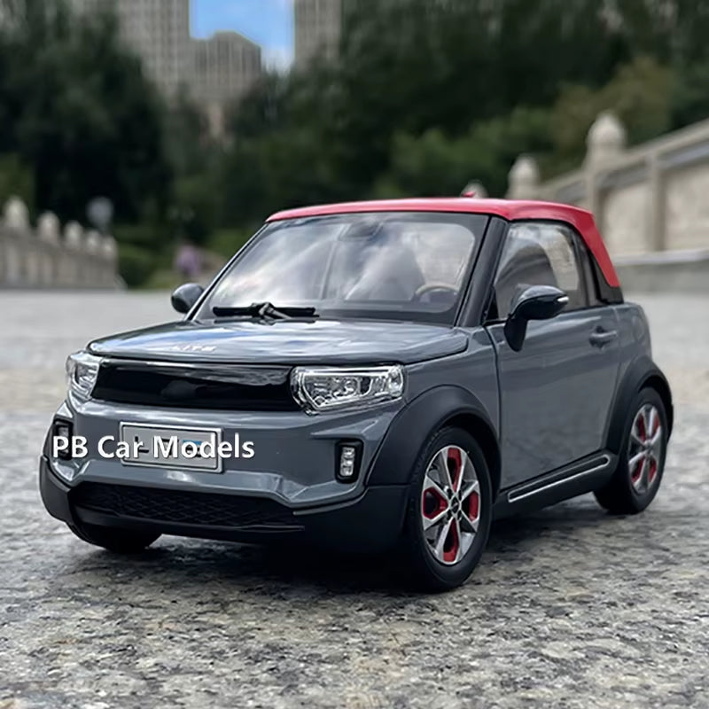 Original New Energy LITE Afcfox Electric Car Model 1:18 Alloy Car Model