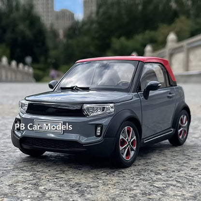 Original New Energy LITE Afcfox Electric Car Model 1:18 Alloy Car Model