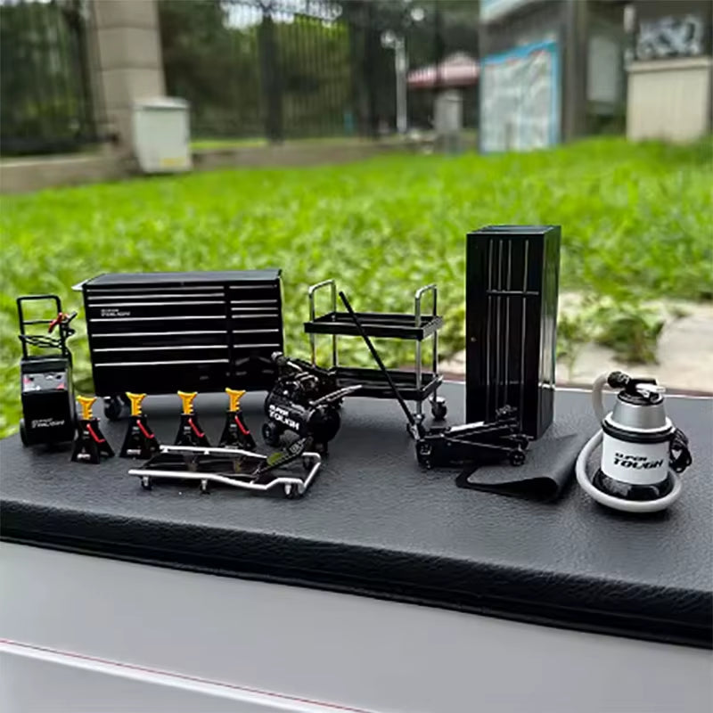 1: 18 Garage Series Car Repair Scene Repair Set Car Model Repair Scene Accessories