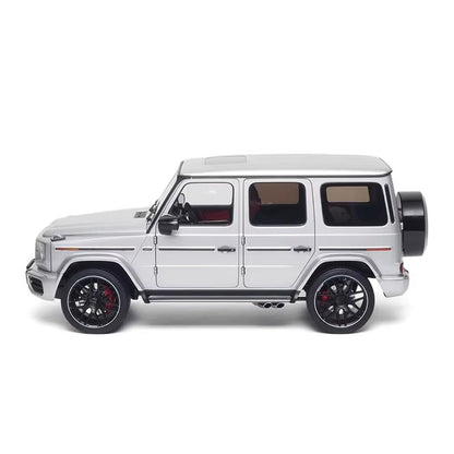 Almost Real 1/18 for G63 2019 Silver Alloy Fully Open Car Model