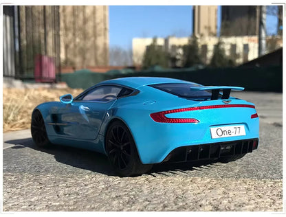 1/18 Autoart 70245 for ASTON MARTIN ONE 77 Diecast Model Car DIAVOLO Blue Gift Collection Ornament Display Metal,Plastic