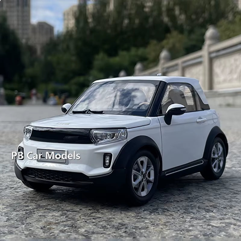 Original New Energy LITE Afcfox Electric Car Model 1:18 Alloy Car Model