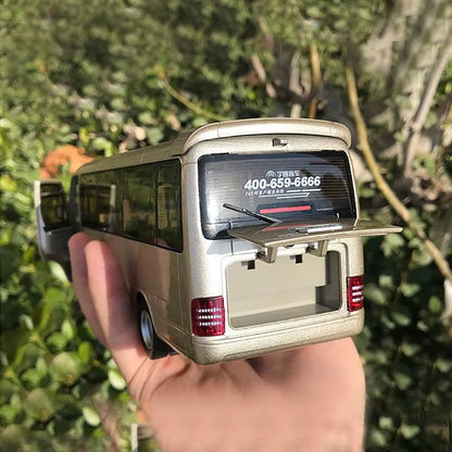 Original 1:32 Yutong T7 CMB Commercial Bus Bus Yutong Coaster Bus Model Car Model Collection