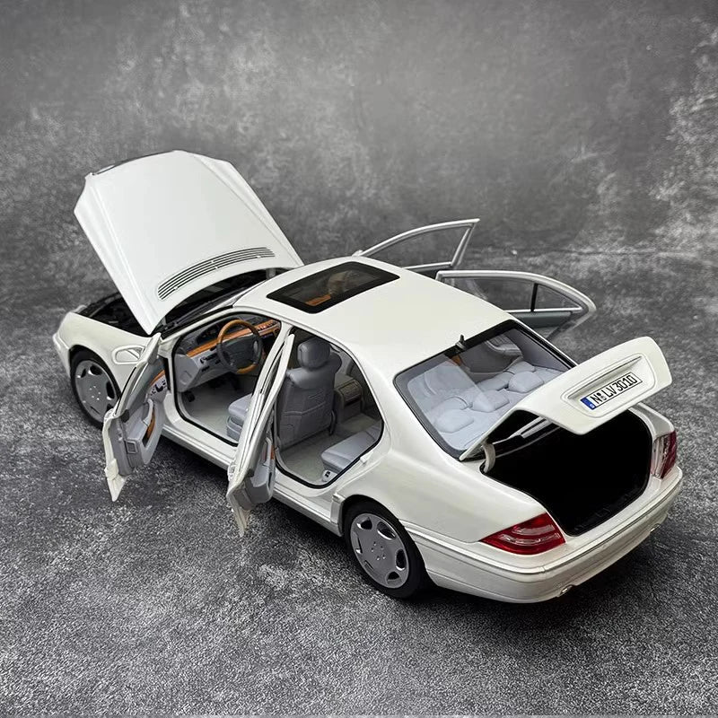 NOREV 1:18 for W220 S600 Butterfly Run Alloy Fully Open Car Model