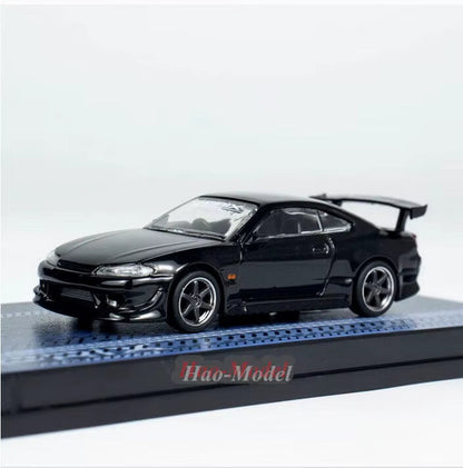 TW 1/64 for VERTEX Silvia S15 Alloy Metal Diecast Model Car Kids Toys Boys Girls Birthday Gifts Hobby Display Collection Black
