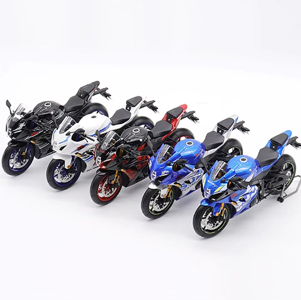 GSX R1000 Motorcycle LCD Factory 1:12 Simulation Alloy Car Model Collection
