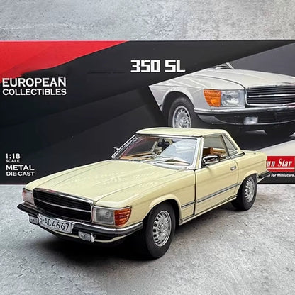 Sun Star 1:18 for 350SL Vintage Car Alloy Full Door Car Model
