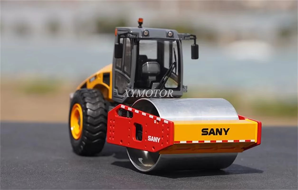 For SANY 1/35 SSR260 Single Drum Roller Metal Diecast Model Car Truck Kids Toys Girls Collection Ornaments Display