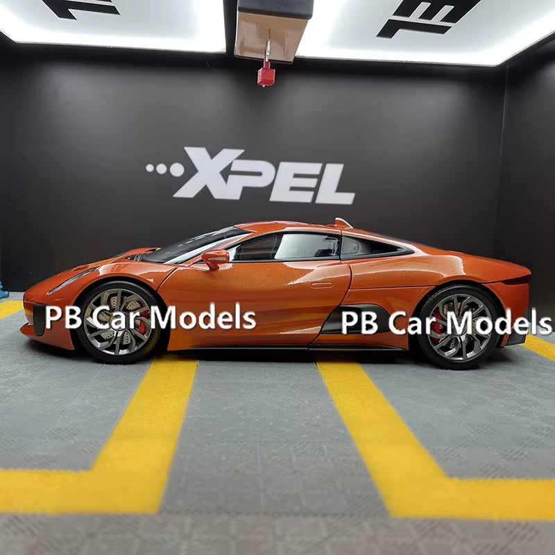Almost Real 1:18 Jaguar C-X75 2010 CX75 Movie 007 Alloy Car Model Sports Car Collection