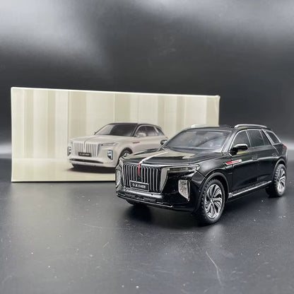 1: 24 Hongqi E-HS9 Simulated Alloy Car Model for Children and Boys Toy Car Model Collection Gift Fine Edition
