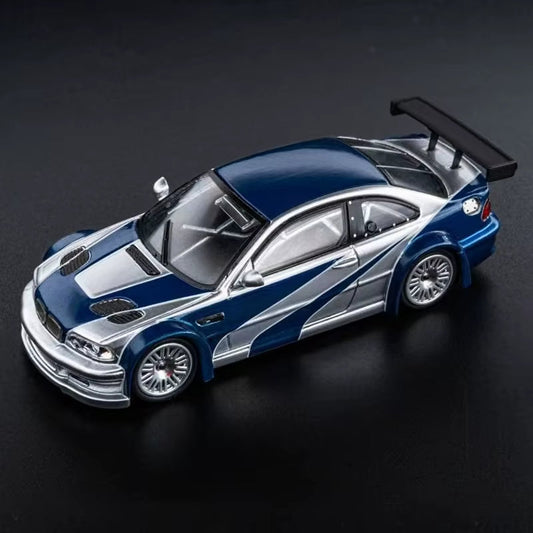 DCM 1:64 for M3 E46 GTR Need for Speed Coating Alloy Car Model Collection