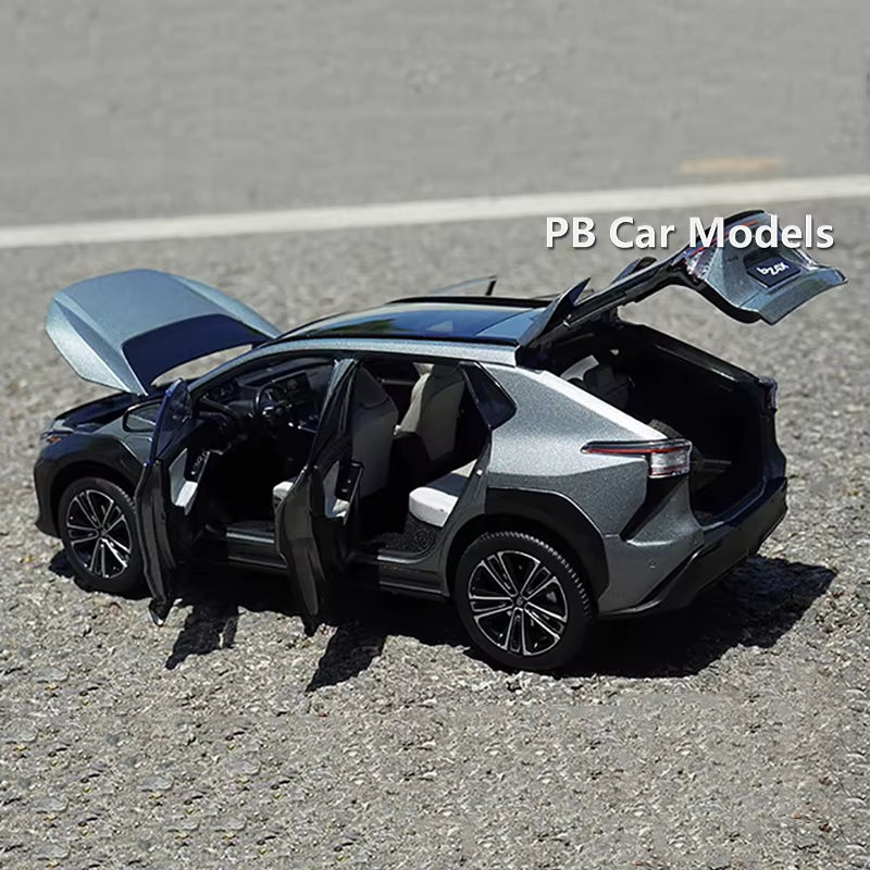 Original Bz4X Car Model 2022 1:18 Alloy Simulation Car Model