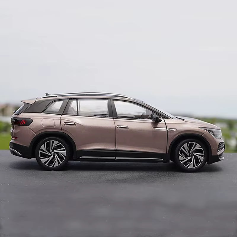 1:18 Original ID.6X Car Model SUV Light Version Alloy Simulation Car Model