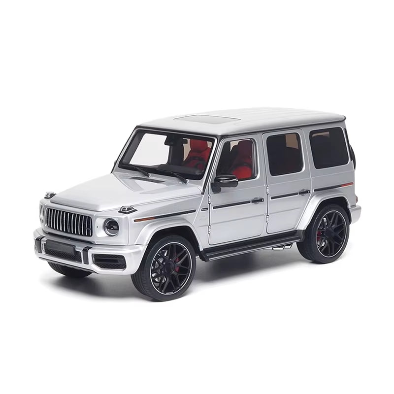 Almost Real 1/18 for G63 2019 Silver Alloy Fully Open Car Model