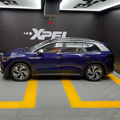 1:18 Original ID.6X Car Model SUV Light Version Alloy Simulation Car Model
