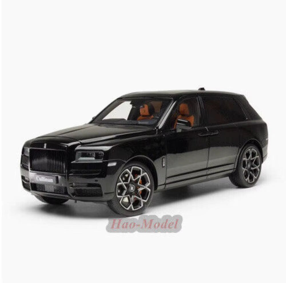 1/18 for Rolls-Royce Cullinan BB Alloy Diecast Model Car Kids Simulated Toys Boys Birthday Gifts Hobby Display Collection Black