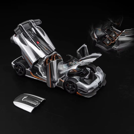 DCM 1:64 for Koenigsegg ONE1 Alloy Fully Open Simulation Car Model