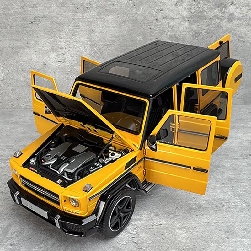 AR 1:18 for G63 (W463) 2017 Yellow Alloy Limited Edition Car Model Collection