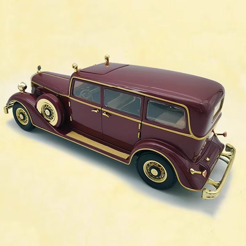 Car Model Original Factory Simulation Alloy 1:18 Puyi Dragon Car Vintage Car Collection