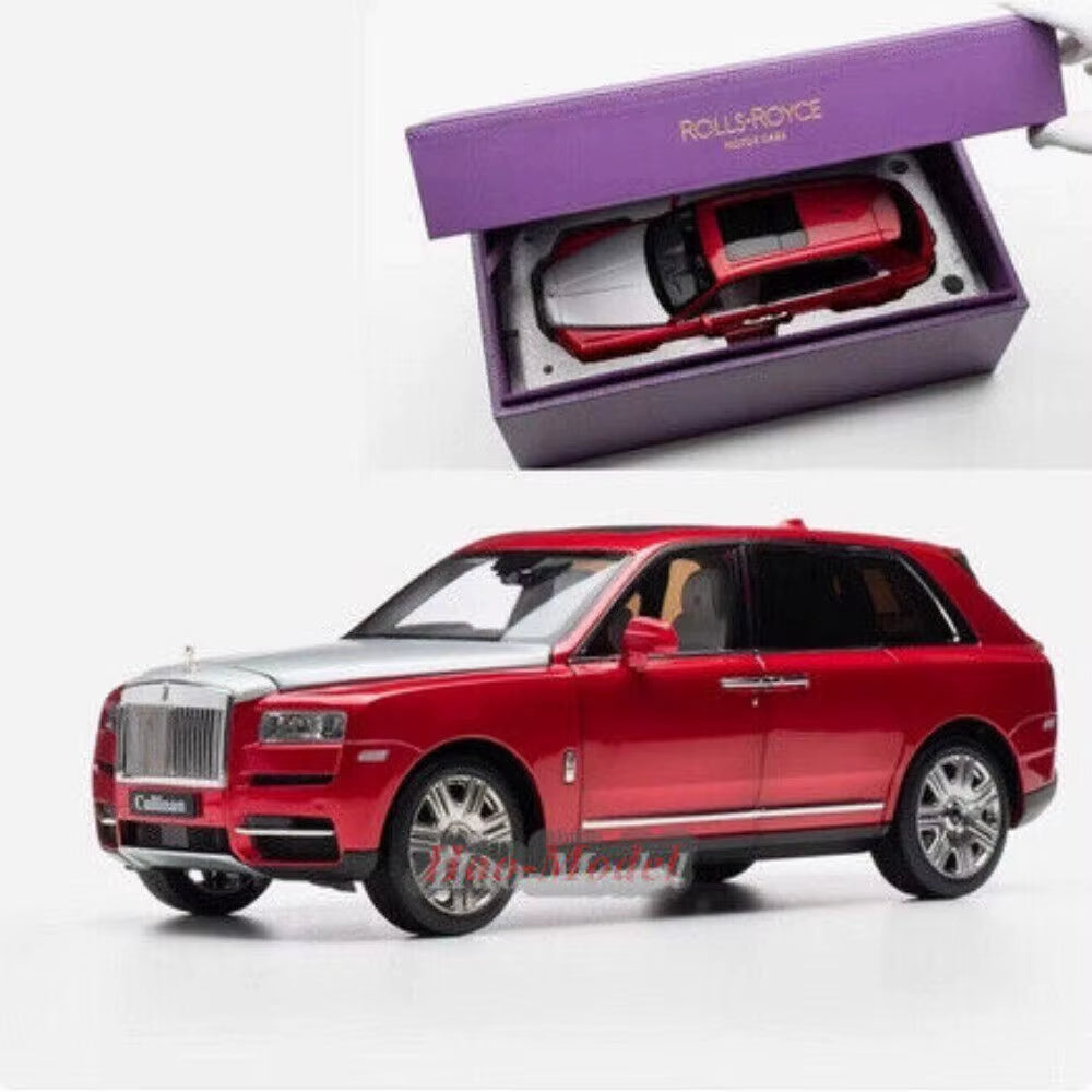 1/18 for Rolls-Royce Cullinan BB Alloy Diecast Model Car Kids Simulated Toys Boys Birthday Gifts Hobby Display Collection Black