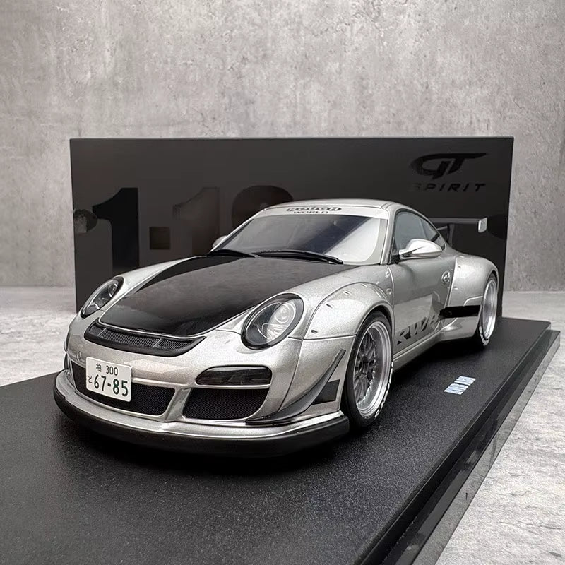 GT Spirit 1:18 for RWB ABU Silver Resin Car Model GT483 GTS