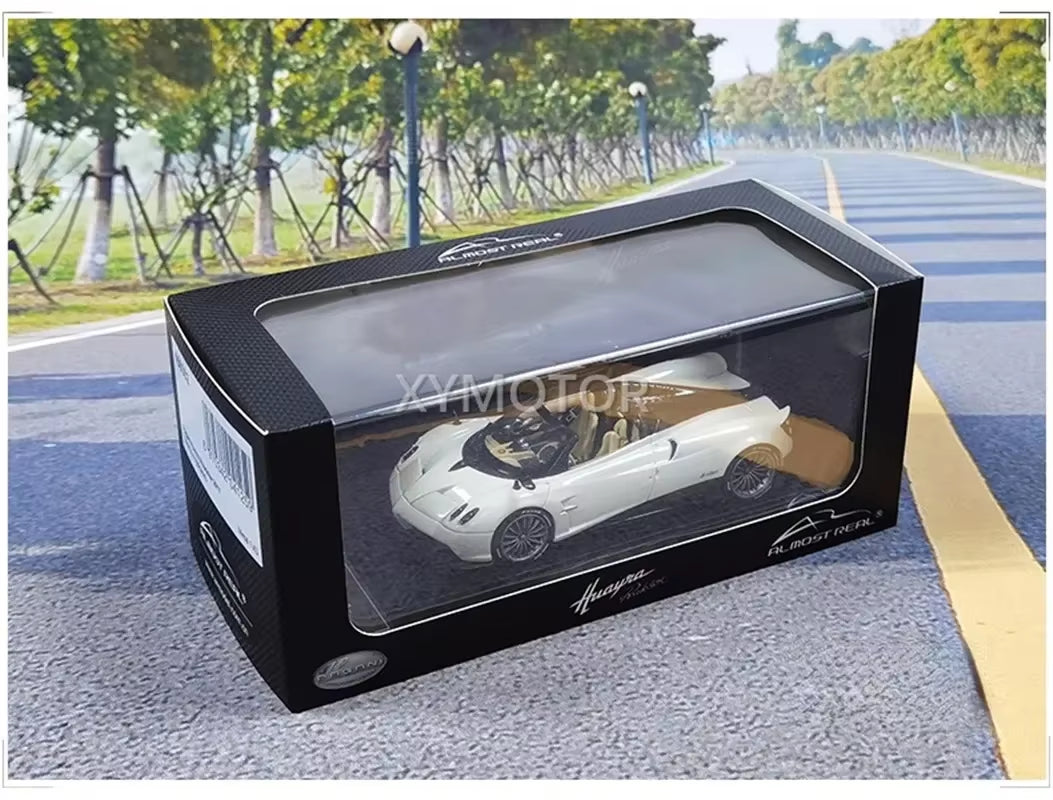 Almost Real 1:43 for Pagani Huayra Roadster Supercar Car Diecast Model Car Gifts Collection Display Ornaments Metal Plastic