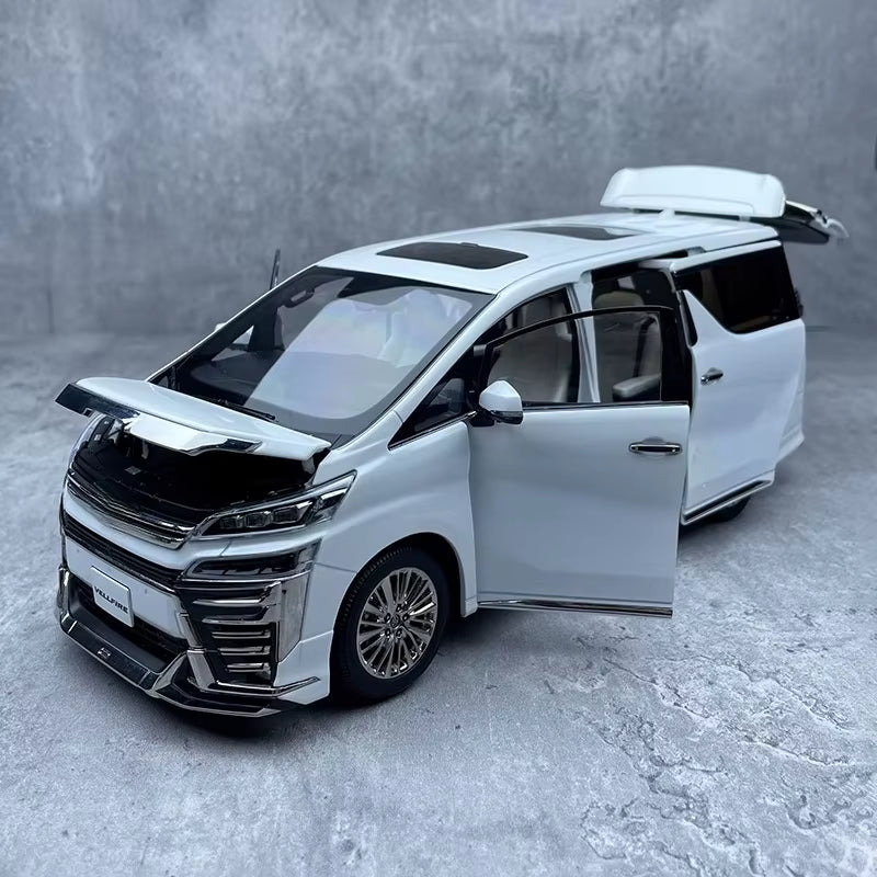 Kengfai 1:18 for Vellfire MPV Business Car Nanny Car Car Car Model Car Model Collection