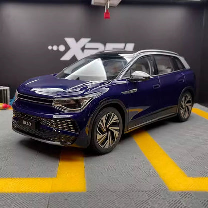 1:18 Original ID.6X Car Model SUV Light Version Alloy Simulation Car Model