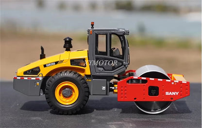 For SANY 1/35 SSR260 Single Drum Roller Metal Diecast Model Car Truck Kids Toys Girls Collection Ornaments Display