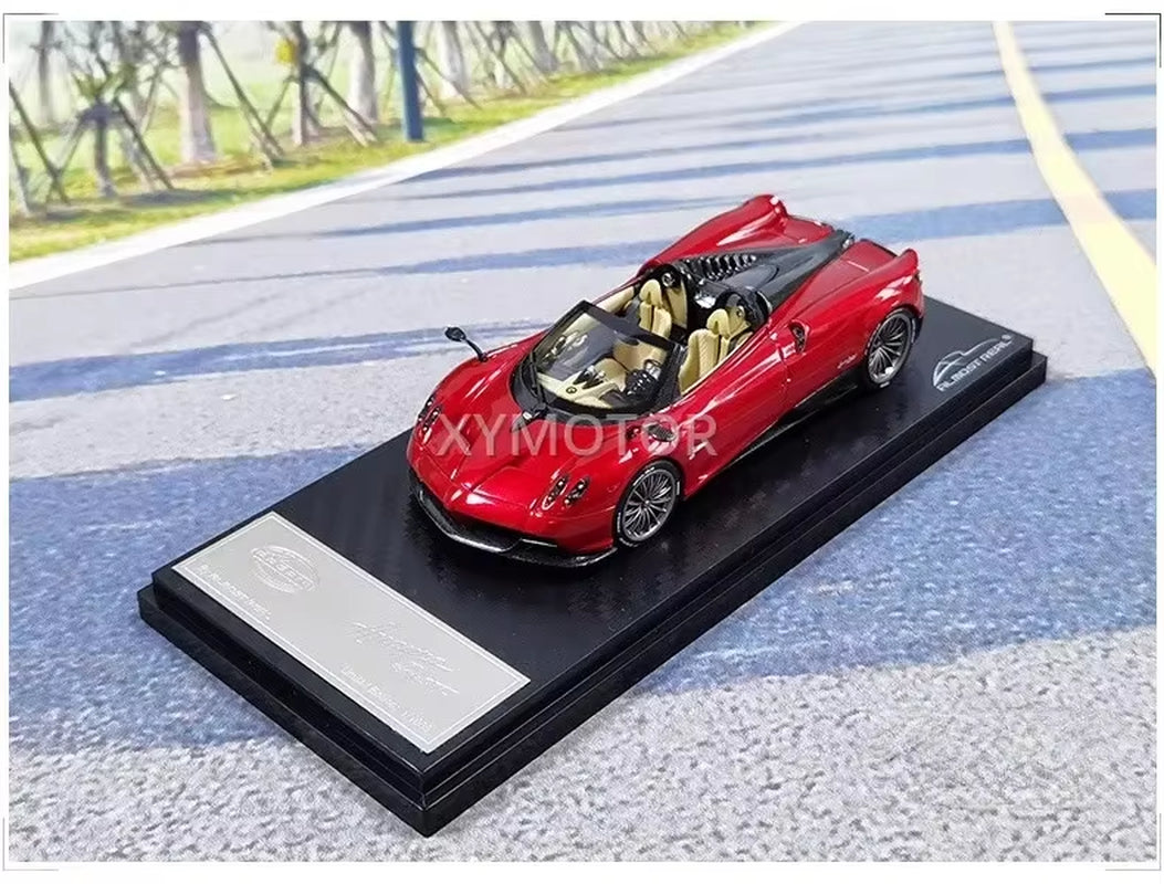 Almost Real 1:43 for Pagani Huayra Roadster Supercar Car Diecast Model Car Gifts Collection Display Ornaments Metal Plastic