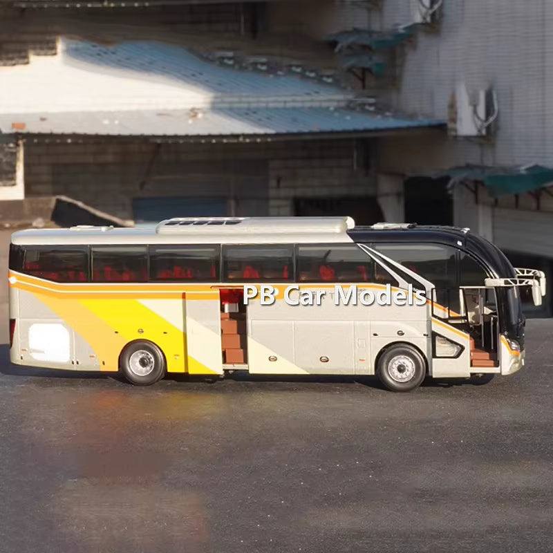 1: 42 Original Suzhou Jinlong Haige Bus Traveler Car Model Bus Bus Bus Alloy Model Light