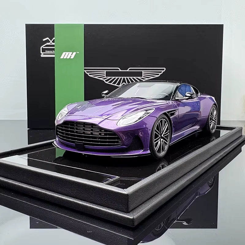 MOTOHEILX 1/18 DB12 Coupe Resin Simulation Car Model Collection Sealed Model, Cannot Open the Door
