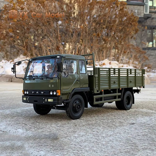 Century Dragon Original Factory Jiefang J3 Army Truck 1:24 Alloy Simulation Car Model Jiefang J3 Truck Model Collection