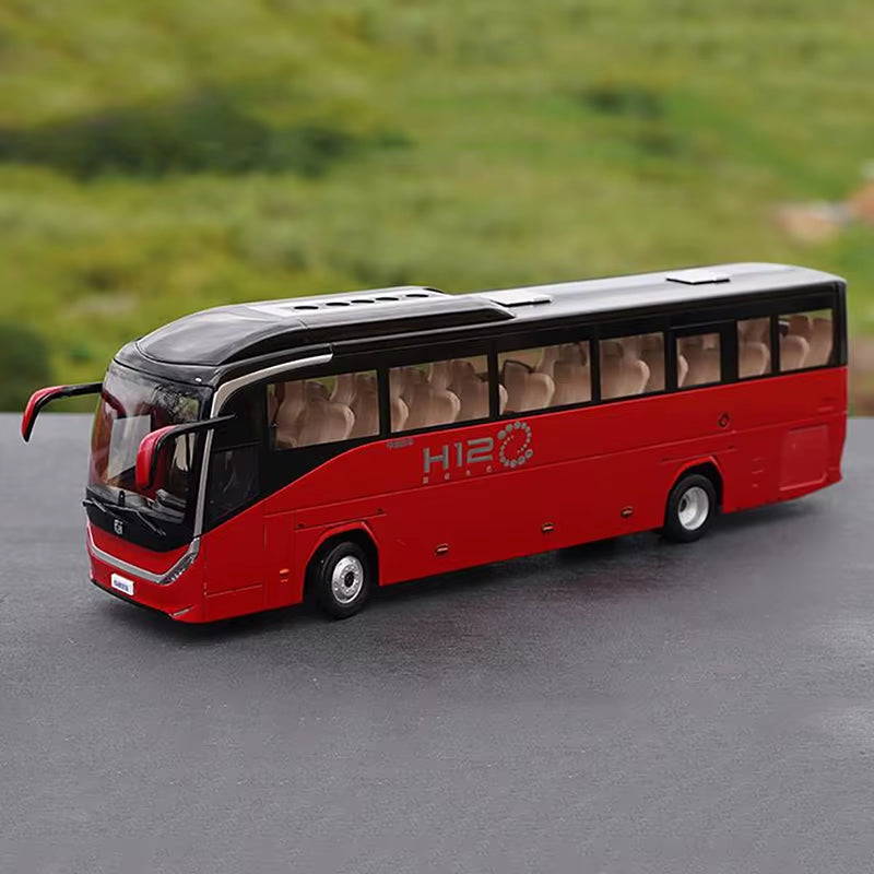 1:36 Original Zhongtong Bus H12 Super Alloy Bus Model+Small Gift