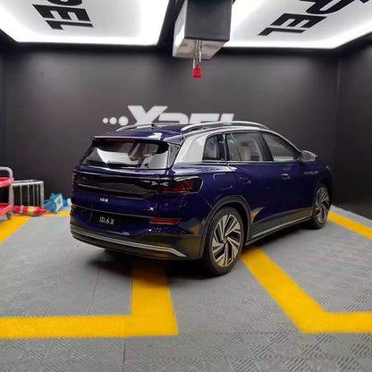 1:18 Original ID.6X Car Model SUV Light Version Alloy Simulation Car Model